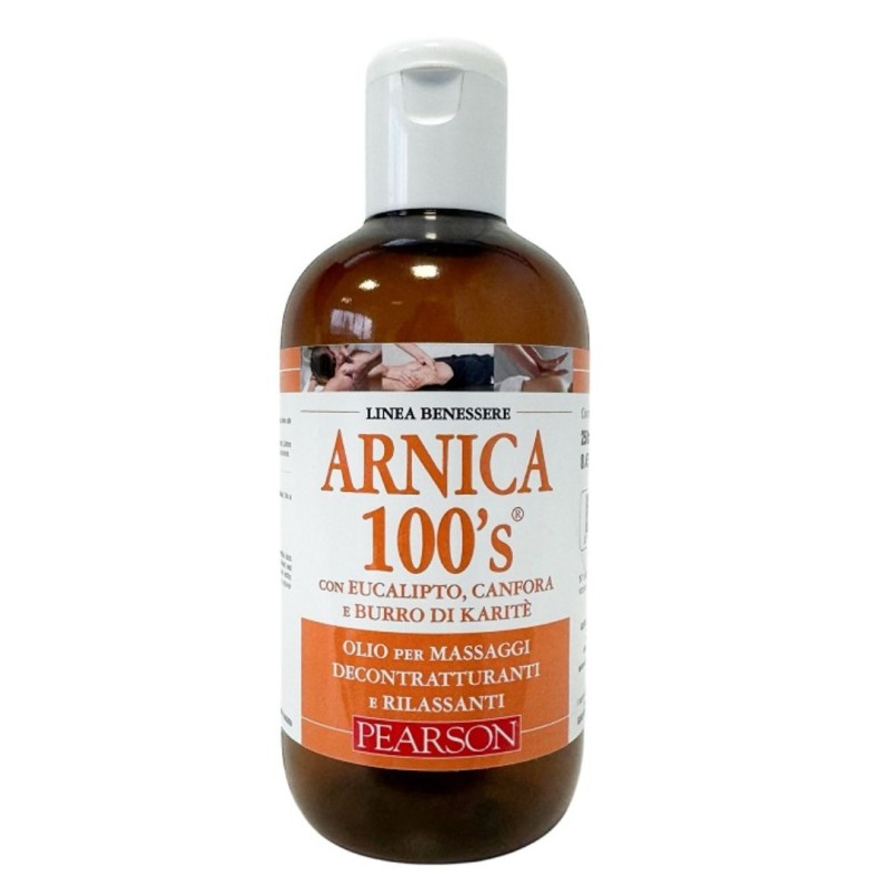 Formato di Arnica 100's Olio per Massaggio Rilassante e Defaticante 250 ml Formato di Arnica 100's Olio per Massaggio Rilassante e Defaticante 250 ml