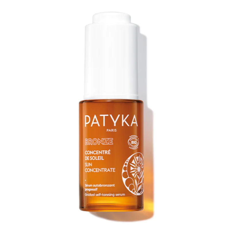 flacone di Patyka Concentrato di Sole Autoabbronzante per Viso Siero 15ml flacone di Patyka Concentrato di Sole Autoabbronzante per Viso Siero 15ml