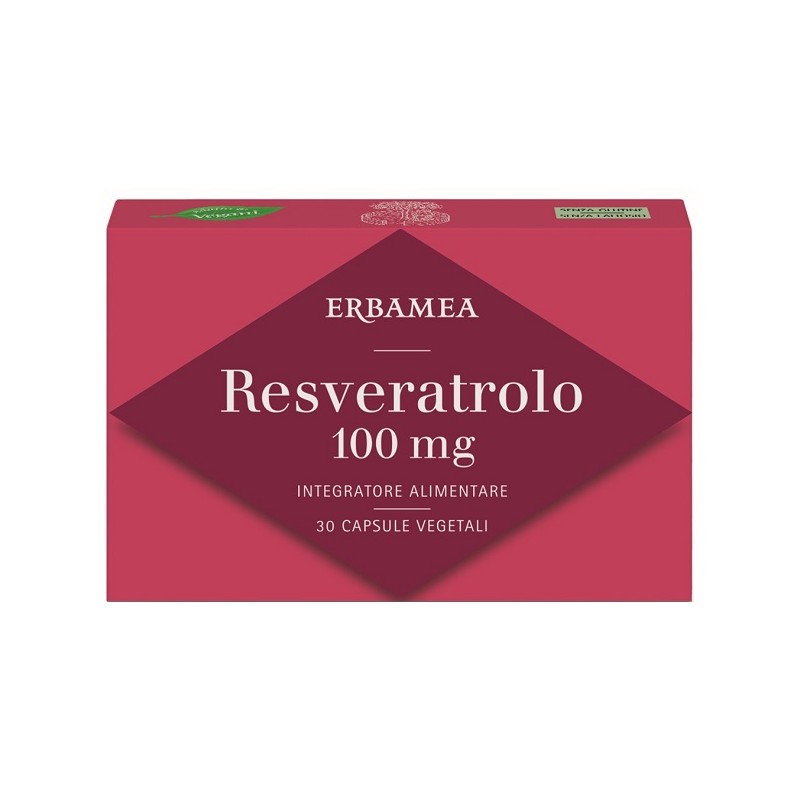 Resveratrolo 100mg Integratore Antiossidante per Benessere Cardiovascolare 30 Capsule Resveratrolo 100mg Integratore Antiossidante per Benessere Cardiovascolare 30 Capsule