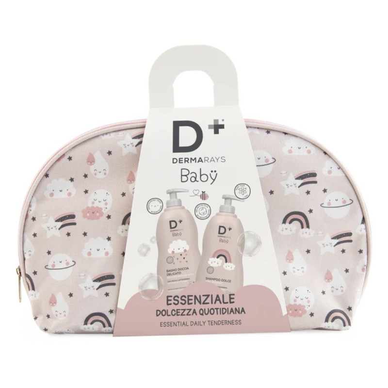 Formato di Dermarays Baby Cofanetto Essenziale Dolcezza Quotidiana Bagnodoccia 500 ml + Shampoo Dolce 500 ml Formato di Dermarays Baby Cofanetto Essenziale Dolcezza Quotidiana Bagnodoccia 500 ml + Shampoo Dolce 500 ml