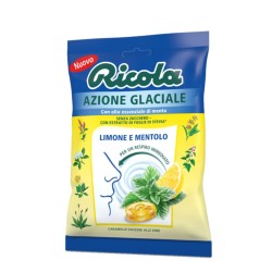 Formato di Ricola Caramelle Azione Glaciale Limone Menta per Gola e Alito Fresco 70g Formato di Ricola Caramelle Azione Glaciale Limone Menta per Gola e Alito Fresco 70g