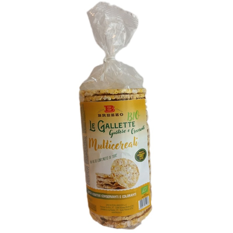 Gallette Multicereali Bio snack sano e leggero confezione da 200g