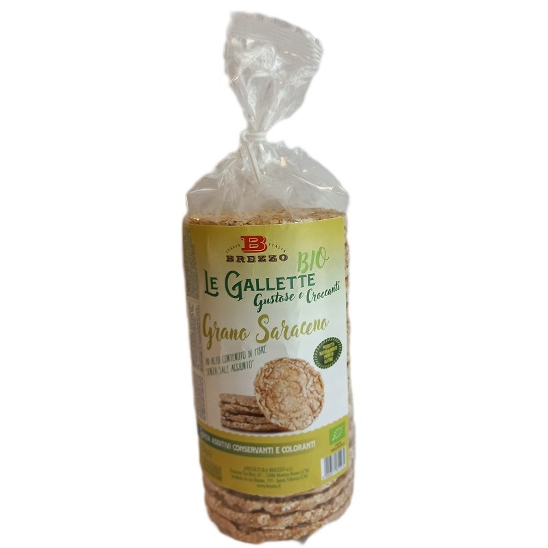Gallette Grano Saraceno Bio snack senza glutine ricco di fibre 200 g Gallette Grano Saraceno Bio snack senza glutine ricco di fibre 200 g