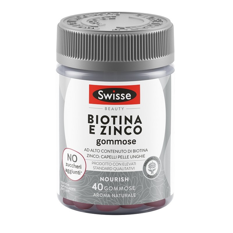 confezione di Swisse Biotina + Zinco per Capelli, Pelle e Unghie 40 Gommose confezione di Swisse Biotina + Zinco per Capelli, Pelle e Unghie 40 Gommose