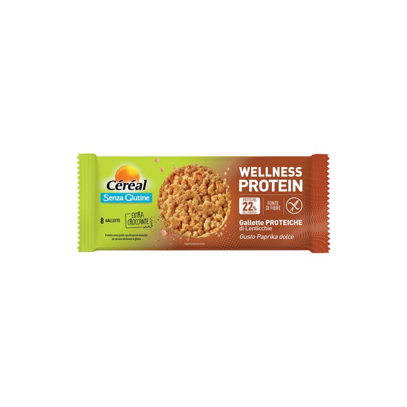 Cereal Wellness Protein Gallette Proteiche di Lenticchie per Snack Proteico Senza Glutine 82 g Cereal Wellness Protein Gallette Proteiche di Lenticchie per Snack Proteico Senza Glutine 82 g