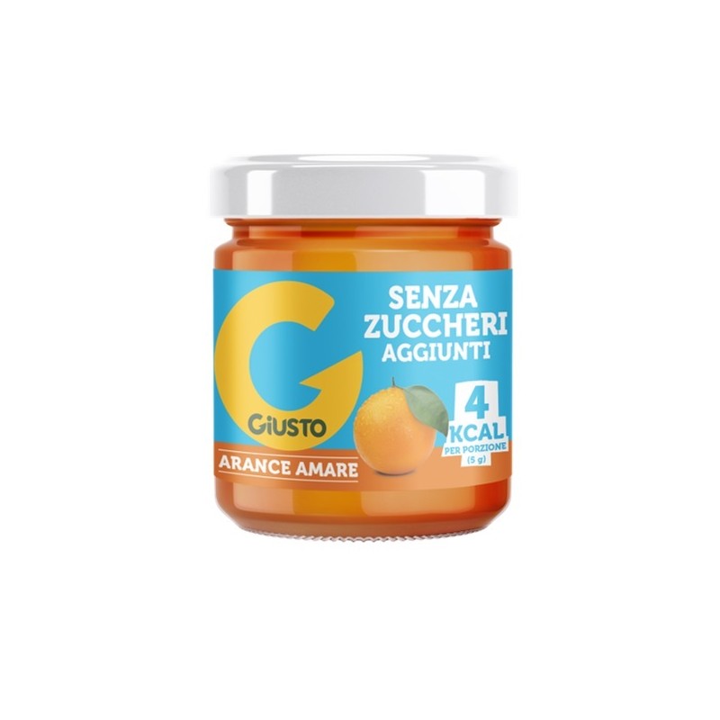 Giusto Confettura Arancia Amara Senza Zucchero per Dieta e Celiaci Vasetto da 200g Giusto Confettura Arancia Amara Senza Zucchero per Dieta e Celiaci Vasetto da 200g
