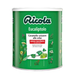Formato di Ricola Caramelle Eucaliptolo Senza Zucchero per Gola e Freschezza 1 kg Formato di Ricola Caramelle Eucaliptolo Senza Zucchero per Gola e Freschezza 1 kg