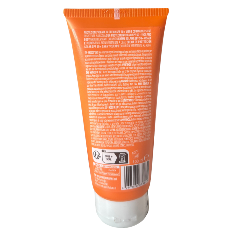 retro flacone di Haitian Kids Crema Solare Viso e Corpo SPF50+ Flacone 100ml retro flacone di Haitian Kids Crema Solare Viso e Corpo SPF50+ Flacone 100ml