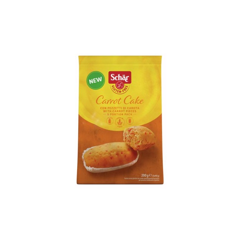Schar Carrot Cake dolce senza glutine e lattosio per merenda 200 g