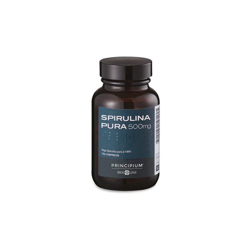 Principium Spirulina Pura Integratore Antistress 150 Compresse Principium Spirulina Pura Integratore Antistress 150 Compresse
