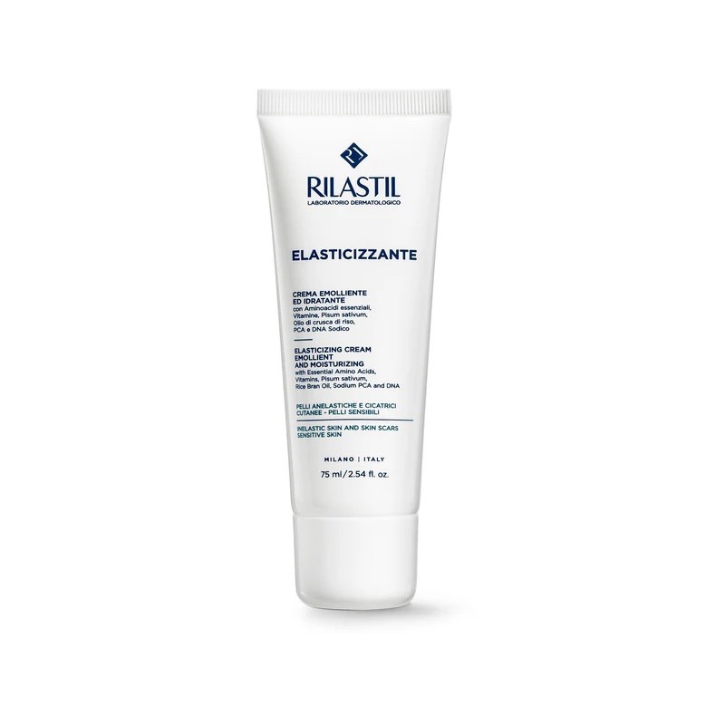 tubetto di Rilastil Elasticizzante Crema Corpo Emolliente e Idratante75 ml tubetto di Rilastil Elasticizzante Crema Corpo Emolliente e Idratante75 ml