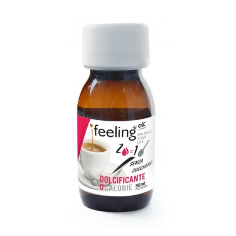 Formato di Feeling OK Sweety Start Dolcificante 0 Calorie 50 ml Formato di Feeling OK Sweety Start Dolcificante 0 Calorie 50 ml