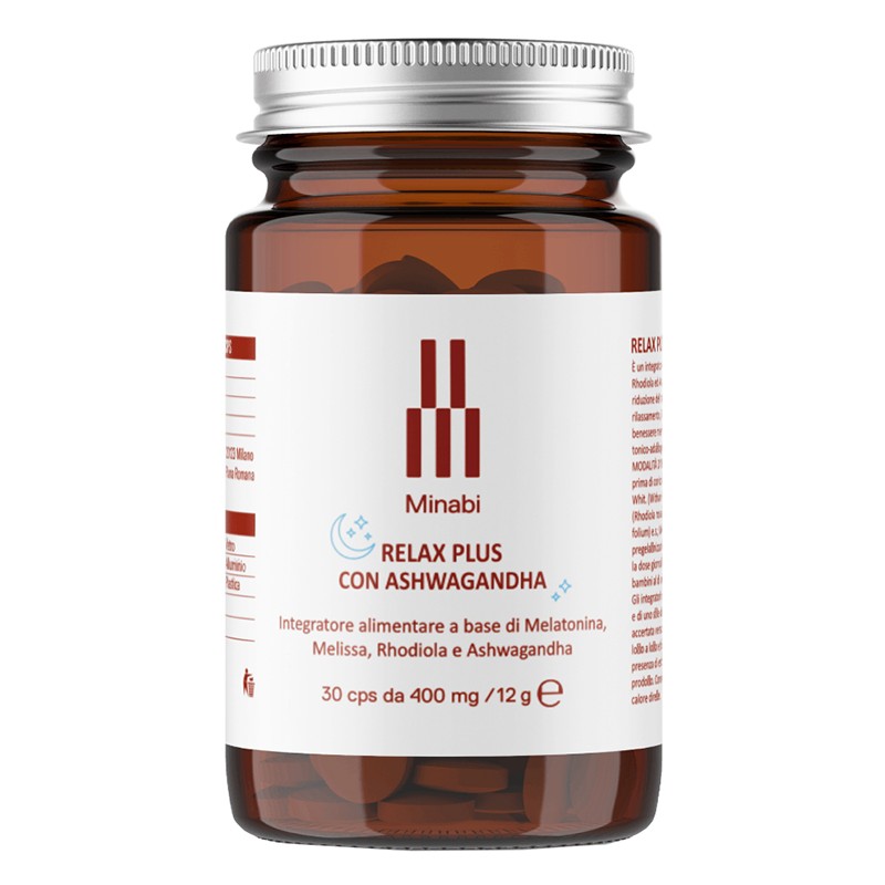 Relax Plus Ashwagandha Integratore per Rilassamento 30 Capsule