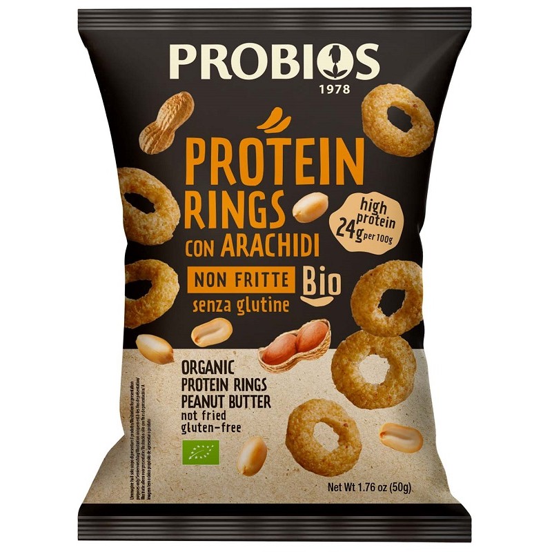 Probios Protein Rings Snack Proteico 50 g Probios Protein Rings Snack Proteico 50 g