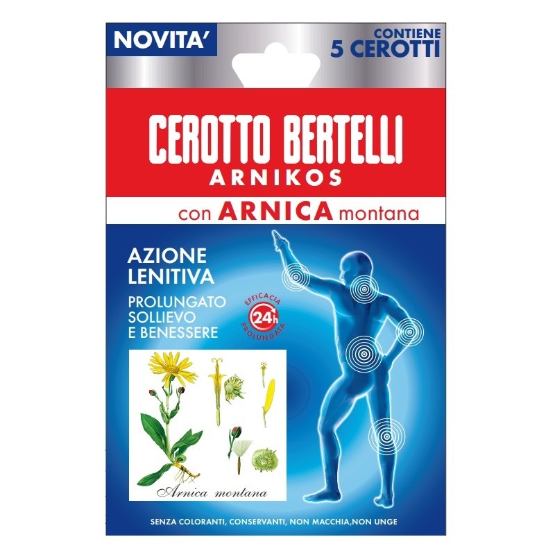Bertelli Cerotto Arnikos Sollievo Muscolare 5 Pezzi Bertelli Cerotto Arnikos Sollievo Muscolare 5 Pezzi