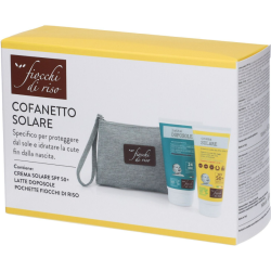 confezione di Fiocchi di Riso Cofanetto Solare con Crema SPF 50+ e Latte Doposole 140ml