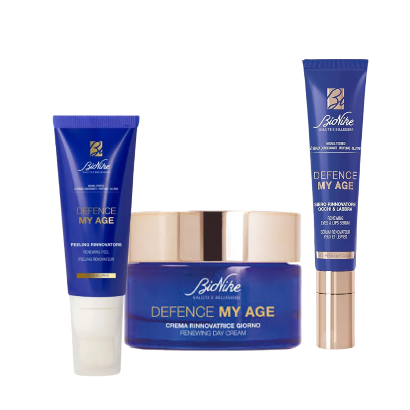 Bionike Defence My Age Crema 50ml + Siero Occhi e Labbra 15ml + Peeling 30ml