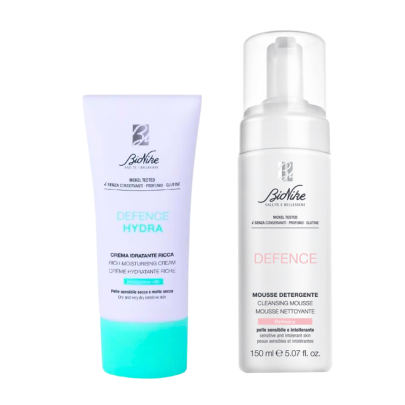 Bionike Beauty Essentials Crema Idratante 50 ml + Mousse Detergente 150ml