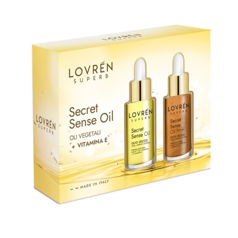 Formato di Lovren Superb Secret Sense Oil Glow Duo Siero Secret Sense Oil + Secret Sense Oil Bronze Formato di Lovren Superb Secret Sense Oil Glow Duo Siero Secret Sense Oil + Secret Sense Oil Bronze