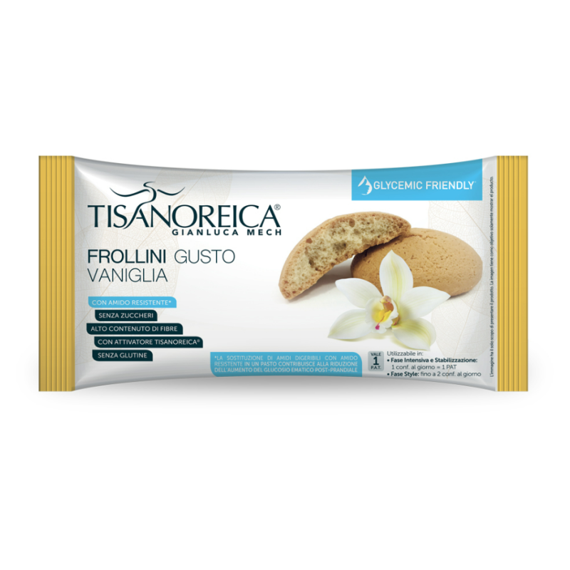 confezione di Tisanoreica Frollini Biscotti alla Vaniglia 50g