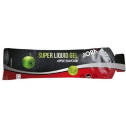 Dettaglio del packaging di Born Italia Super Liquid Gel Apple gel energetico per sportivi bustina 55ml Dettaglio del packaging di Born Italia Super Liquid Gel Apple gel energetico per sportivi bustina 55ml