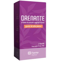 Packaging del prodotto Farmaketo Drenante a base di Estratti Vegetali per Drenaggio Liquidi 21 Bustine Packaging del prodotto Farmaketo Drenante a base di Estratti Vegetali per Drenaggio Liquidi 21 Bustine