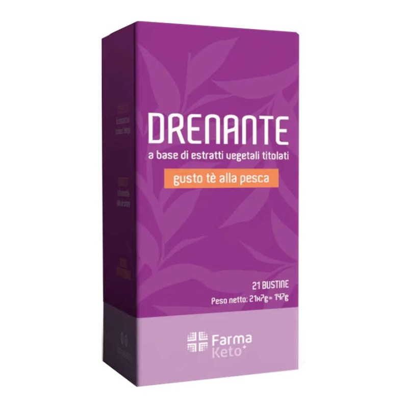 Packaging del prodotto Farmaketo Drenante a base di Estratti Vegetali per Drenaggio Liquidi 21 Bustine Packaging del prodotto Farmaketo Drenante a base di Estratti Vegetali per Drenaggio Liquidi 21 Bustine