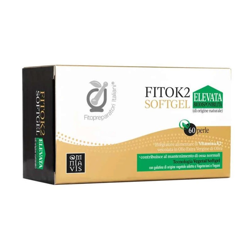Immagine reale di FitoK2 Integratore di Vitamina K2 per Benessere Ossa 60 Vegan Soft Gel Immagine reale di FitoK2 Integratore di Vitamina K2 per Benessere Ossa 60 Vegan Soft Gel
