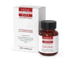 Confezione commerciale diVital Plus Collagen Plus Jaluronico integratore pelle 30 capsule Confezione commerciale diVital Plus Collagen Plus Jaluronico integratore pelle 30 capsule