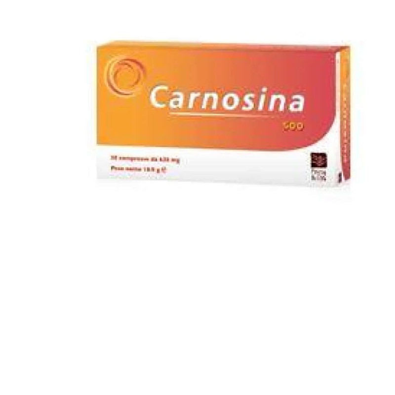 Vista del prodotto: Carnosina 500 Integratore per metabolismo cellulare e antiossidante 30 compresse