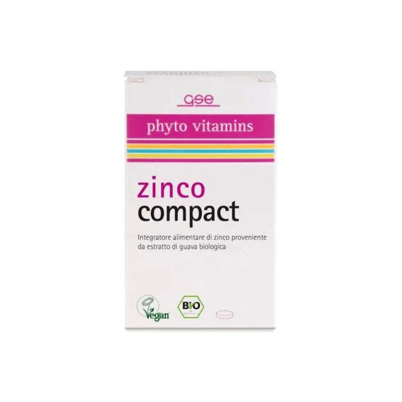 Foto esplicativa di Prodeco Pharma Gse Zinco Compact integratore di zinco naturale per difese immunitarie 30 g compresse