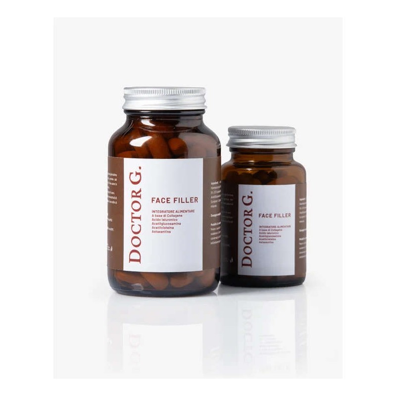 Vista del prodotto: Doctor G Face Filler Integratore per la Pelle con Collagene e Acido Ialuronico per Elasticità Cutanea 120 C