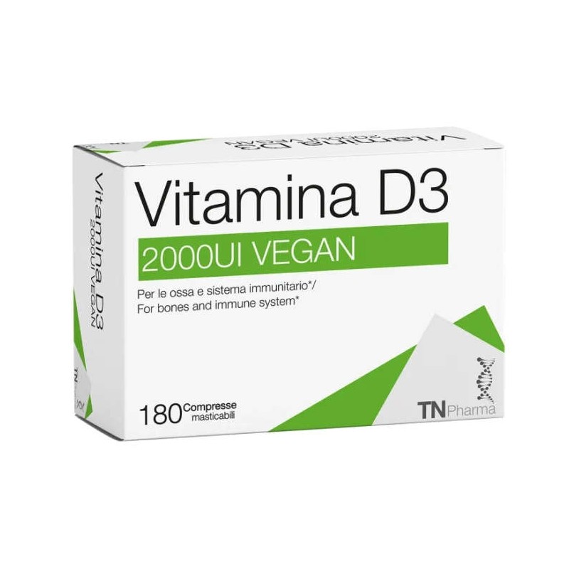 Pack ufficiale del prodotto Tsunami Vitamina D3 2000UI Vegan per Ossa e Immunità 180 Tavolette Pack ufficiale del prodotto Tsunami Vitamina D3 2000UI Vegan per Ossa e Immunità 180 Tavolette