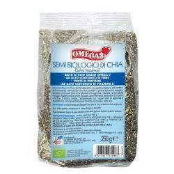 Confezione commerciale diLa Finestra sul Cielo Omega 3 Semi di Chia Bio per Benessere Cardiovascolare e Digestione 250g