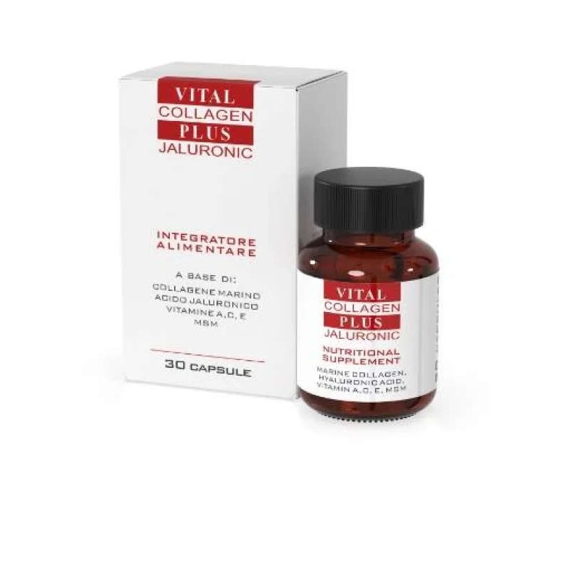 Vista del prodotto: Vital Plus Collagen Plus Jaluronico integratore pelle elasticità e idratazione 2x30 capsule