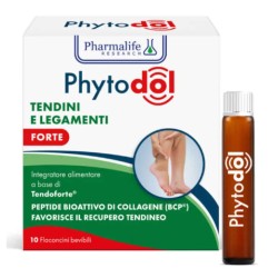 Foto illustrativa del packaging di Phytodol Tendini e Legamenti Forte per Benessere Tendini e Legamenti 10 Flaconcini