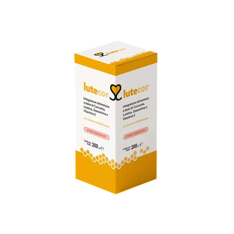 Vista del prodotto: Lutecor Integratore Antiossidante per Benessere Cellulare e Vista 200ml