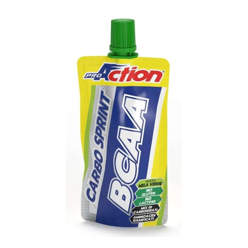Aspetto del prodotto ProAction Carbo Sprint BCAA integratore per energia e recupero sportivo 50ml Aspetto del prodotto ProAction Carbo Sprint BCAA integratore per energia e recupero sportivo 50ml