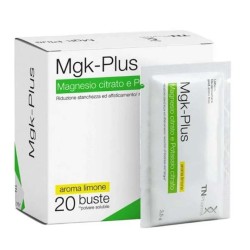 Packaging del prodotto Tsunami Mgk Plus Integratore Magnesio e Potassio per Energia e Crampi 20 Bustine