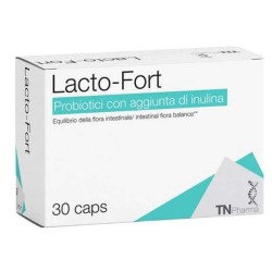 Pack ufficiale del prodotto Tsunami Lacto Fort Integratore di Probiotici per Benessere Intestinale 30 Capsule