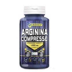 Packaging del prodotto Eurosup Arginina integratore per energia e muscoli 80 compresse Packaging del prodotto Eurosup Arginina integratore per energia e muscoli 80 compresse