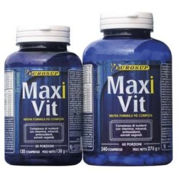Packaging integro del prodotto Eurosup Maxi Vit Integratore multivitaminico per energia e difese immunitarie 120 compresse Packaging integro del prodotto Eurosup Maxi Vit Integratore multivitaminico per energia e difese immunitarie 120 compresse
