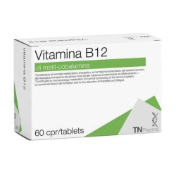 Foto illustrativa del packaging di Tsunami Vitamina B12 Integratore di Vitamina B per Energia e Sistema Nervoso 60 Compresse Foto illustrativa del packaging di Tsunami Vitamina B12 Integratore di Vitamina B per Energia e Sistema Nervoso 60 Compresse