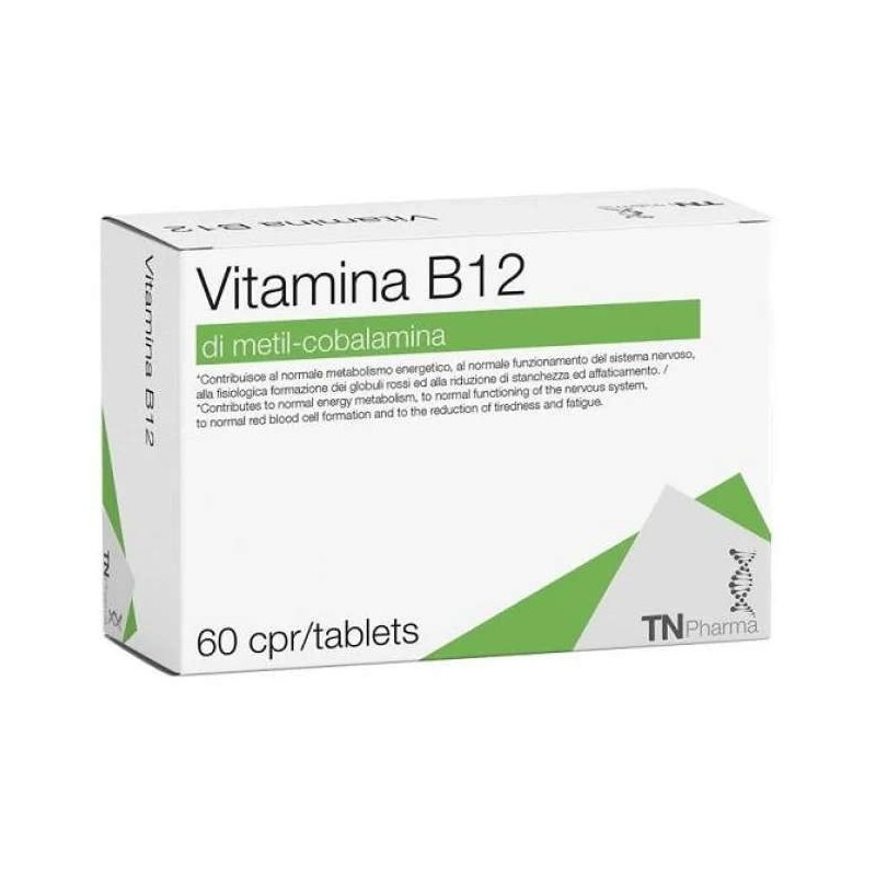 Foto illustrativa del packaging di Tsunami Vitamina B12 Integratore di Vitamina B per Energia e Sistema Nervoso 60 Compresse Foto illustrativa del packaging di Tsunami Vitamina B12 Integratore di Vitamina B per Energia e Sistema Nervoso 60 Compresse