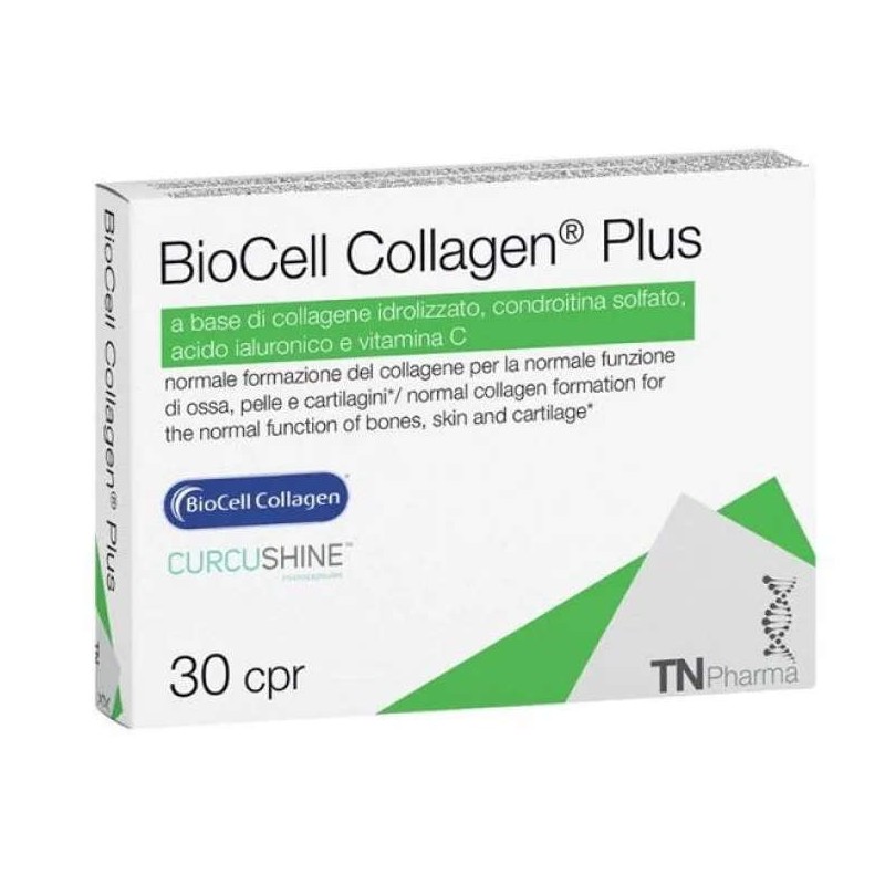 Vista del prodotto: Tsunami Biocell Collagen Plus per Benessere di Ossa, Pelle e Cartilagine 30 Compresse Vista del prodotto: Tsunami Biocell Collagen Plus per Benessere di Ossa, Pelle e Cartilagine 30 Compresse