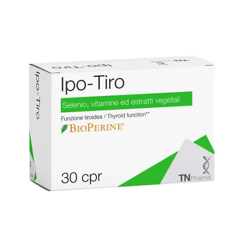 Packaging del prodotto Tsunami Nutrition Ipo Tiro integratore per funzione tiroidea 30 compresse Packaging del prodotto Tsunami Nutrition Ipo Tiro integratore per funzione tiroidea 30 compresse