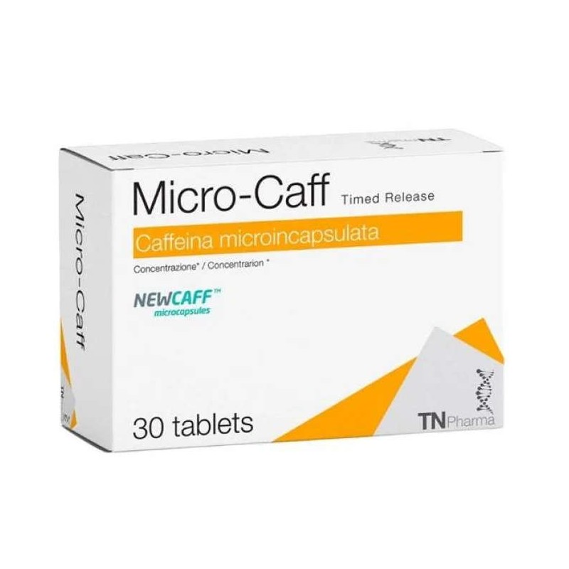 Foto ravvicinata di Tsunami Micro Caff Integratore di Caffeina per Energia e Focus 30 Compresse Foto ravvicinata di Tsunami Micro Caff Integratore di Caffeina per Energia e Focus 30 Compresse