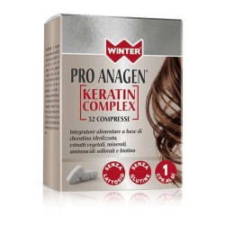 Primo piano di Winter Pro Anagen Keratin integratore capelli forti e anticaduta 32 compresse