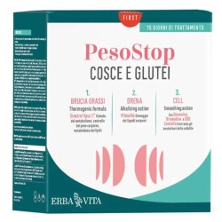 Foto illustrativa del packaging di Erba Vita Pesostop Kit Cosce e Glutei per Cellulite e Drenaggio 15 Giorni Foto illustrativa del packaging di Erba Vita Pesostop Kit Cosce e Glutei per Cellulite e Drenaggio 15 Giorni