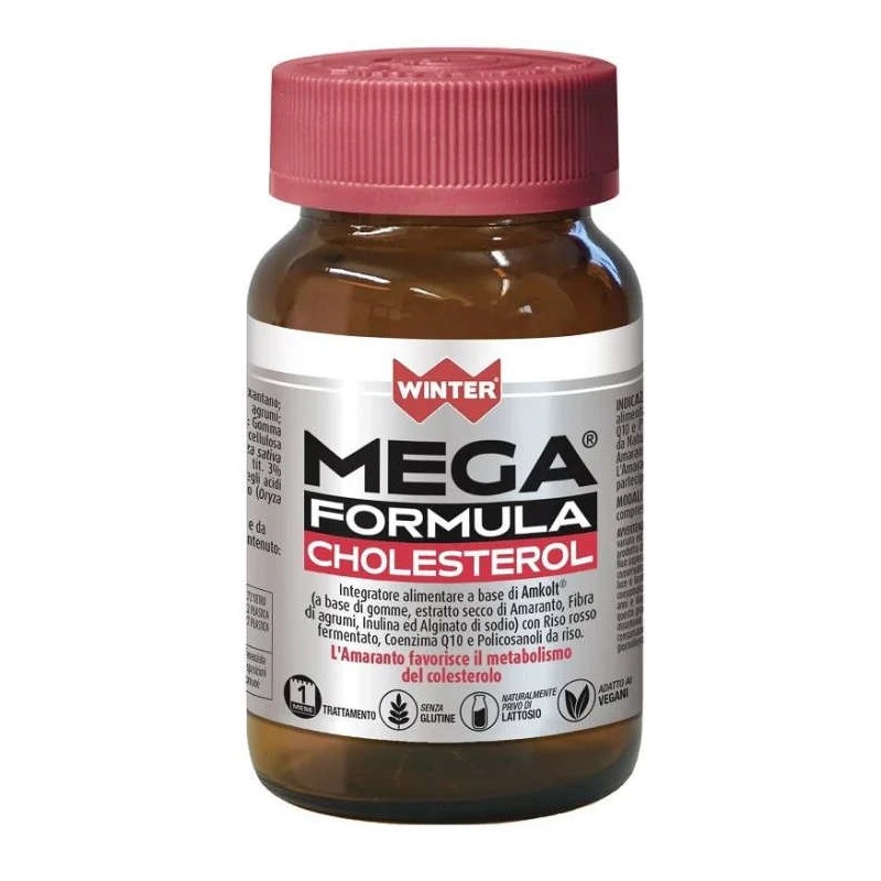 Immagine reale di Winter Mega Formula Cholesterol integratore per il colesterolo 60 compresse Immagine reale di Winter Mega Formula Cholesterol integratore per il colesterolo 60 compresse